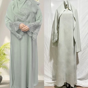 Ultima Collezione 2026: Abaya Islamica Turca EID Modesta di Lusso per Ragazze e Donne, Vestito Musulmano Semplice con Hijab - Product Image 5