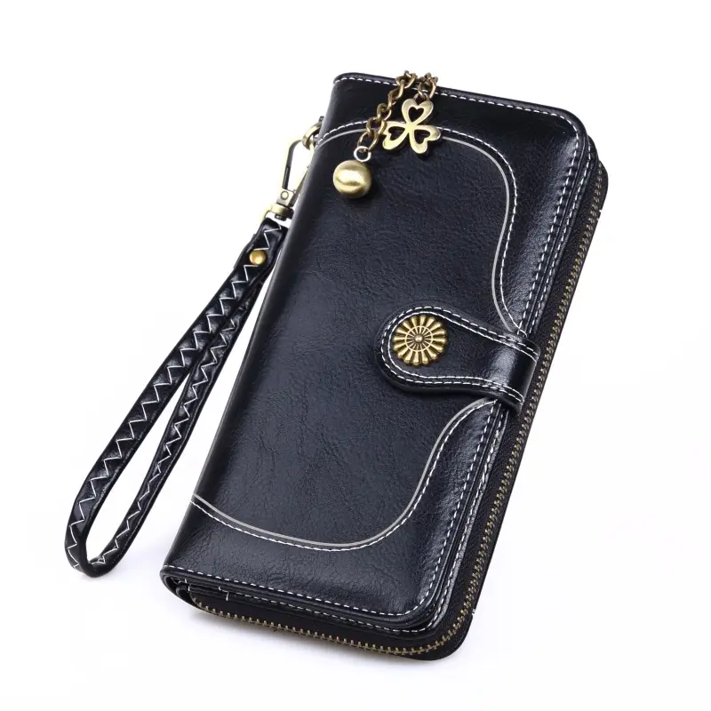 Fashion Long Clutch Multi Pockets Wallets Capacity Card Ladies Wallet Men Phone Bag Money Purse Women