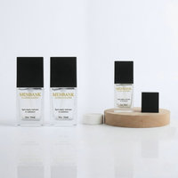Flacons de lotion carrés en verre transparent de qualité supérieure avec pompes en plastique noir |   Contenants cosmétiques élégants pour sérums et huiles