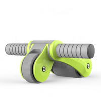 Nouvellement conçu Durable PP pliable Ab roue rouleau à quatre roues Abdominal Fitness Gear entraînement à domicile exercice musculaire