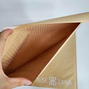 Eco-Friendly Large Brown Kraft <b>Padded</b> Bubble Mailers with Custom Logo Packaging Honeycomb Bubble <b>Paper</b> Self Adhesive Tape - Product Image 4