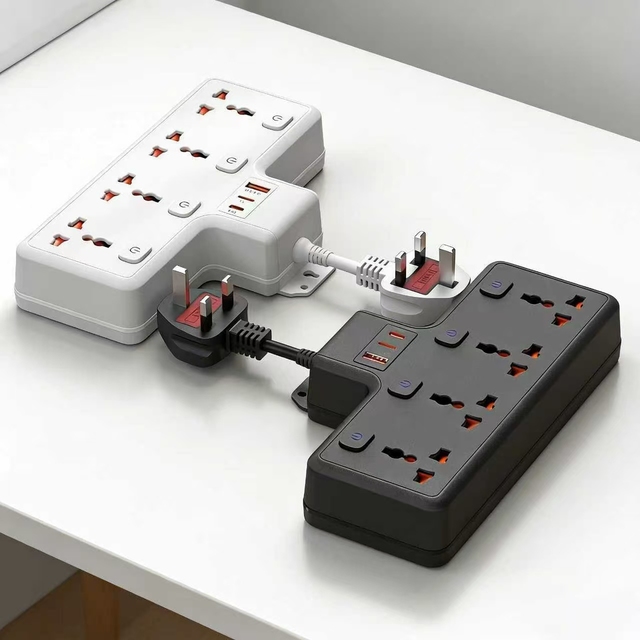 Brand New Universal Power Socket Extension 3/4 Outlets with USB Ports 16A Rated Current Multi Switch Extension Socket CE/KC