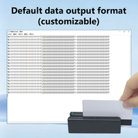 Lecteur de cartes à bande magnétique USB 3 pistes MSR de l'usine avec 18 ans d'expérience, compatible ISO7811, AAMVA, DMV et la plupart des autres formats de données de carte MSR90