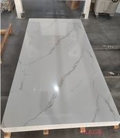 Feuille de marbre en PVC 4*8 pieds 3 mm Noir Or Feuille de marbre UV 1220*2900 mm