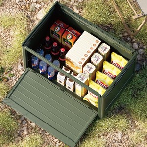 Multifunctional Outdoor <b>Camping</b> <b>Storage</b> <b>Box</b> 50L 60L Foldable With Lid For Clothes Blankets Toys - Product Image 4