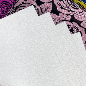 Cristal scintillant de haute qualité Rose/fleur motif imprimé Design Faux cuir Style rétro paillettes tissu artificiel pour meubles - Product Image 2
