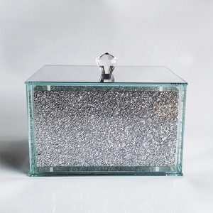 Contenitore per il Pane in <span class=keywords><strong>Vetro</strong></span> con Cristalli Luccicanti e Diamanti Frantumati, Porta Pane e Barattoli per la Cucina - Product Image 4