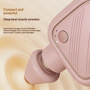 Pistolet de massage thermique portable mini pour la relaxation musculaire profonde avec 3 têtes de massage - Product Image 3