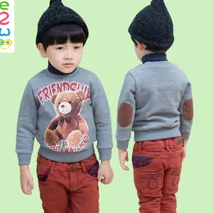 Korean Kids Fashion 2016 Fancy Long Frocks Plain Kids Sweatshirts