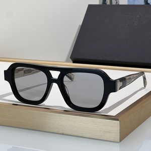 KUB S6 53-20-145 Occhiali da Sole di Alta Qualità per Uomo e Donna, Design Classico Punk di Lusso in Acetato e Titanio, Protezione UV400, con Scatola - Product Image 2