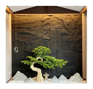 Panel de revestimiento de piedra sintética para decoración de paredes de interior y exterior, fabricante de china, precio bajo