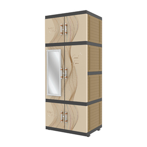 MSC Pro Mirror Portable Wardrobe offers multifunctional home storage with sleek design, maximizing organization and convenience - Product Image 3