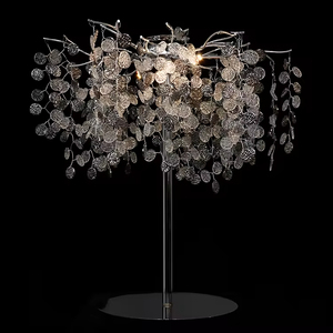 Nouveau centre de <span class=keywords><strong>table</strong></span> élégant et moderne en métal avec support à fleurs LED et télécommande pour mariage, banquet et décoration intérieure - Product Image 2