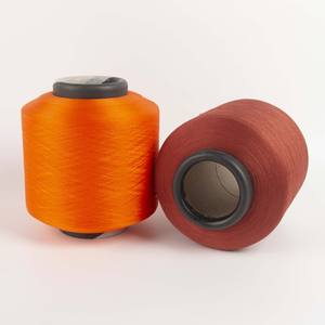 Échantillon gratuit de fil de nylon filé à anneaux et filé à la main, haute élasticité, teint, 3070, avec spandex simple enveloppé (SCY), pour tricotage et tissage de chaussettes - Product Image 1