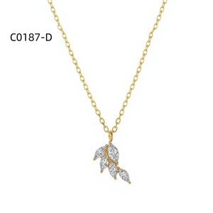 สร้อยคอแฟชั่นประดับเซอร์โคเนีย C0187 สำหรับผู้หญิง เครื่องประดับคุณภาพสูง - Product Image 2