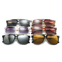 Dernières Lunettes de Soleil Unisexe Tendance à Monture Plate de Bonne Qualité pour Hommes et Femmes, Style Métallique en V, Forme Ronde, Idéales pour le Streetwear
