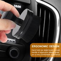 Brosse de nettoyage et de détaillage automobile portable haute densité avec couvercle, multifonctionnelle pour le nettoyage des pneus, des roues et l'intérieur de la voiture