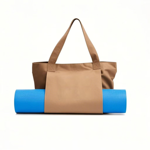 カスタムプリントロゴ入りキャンバスヨガバッグ、ヨガマットキャリア、ポリコットンバッグ、スポーツヨガトートバッグ - Product Image 3