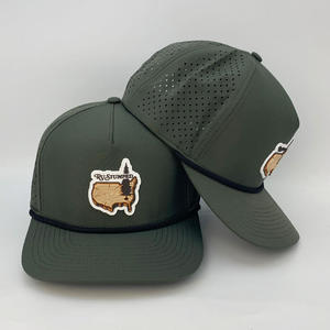 Mũ bóng chày, mũ golf chất lượng cao, chống thấm nước, có lỗ đục laser tùy chỉnh, làm từ chất liệu PVC cao su, dùng cho biểu diễn ngoài trời - Product Image 6