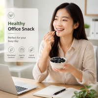 Snack de Soja Croustillant aux Cinq Épices, Graines de Haricot Noires Grillées, Sain et Riche en Protéines, Idéal pour le Bureau (Vente en Gros OEM)