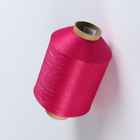 Fils texturés 100% polyester colorés 150D, torsadés, haute ténacité, écologiques et recyclables pour le tricot, la couture et le tissage