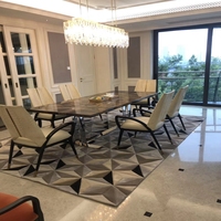 Handmade French Chinese Wool Aubusson Carpet Rug for Restaurant