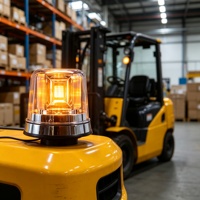 Nouveau type 2026 FARLUO – Gyrophare LED rotatif à 360 degrés, lampe stroboscopique d'urgence multicolore pour chariot élévateur et remorque