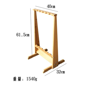 <span class=keywords><strong>Support</strong></span> en <span class=keywords><strong>bois</strong></span> pour 6 cannes à pêche, Installation facile - Product Image 2