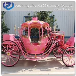 Carruaje de Caballos Rosa Eléctrico con Forma de Calabaza para Bodas, Carruaje Personalizado con Precio de Fábrica en Venta - Product Image 3