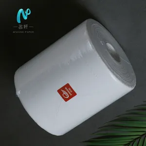 Hangzhou MingXuan High Quality Roll 18-20cm 2 Ply White Roll Towel Paper Roll Tissue