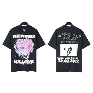 Camiseta de Manga Corta Holgada de Verano Unisex, Transpirable, de Secado Rápido, Estilo Vintage, de Algodón/Fibra de Bambú, con Estampado de Estrellas, Nueva Tendencia - Product Image 2