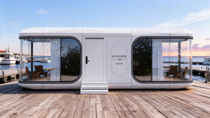 Workspace cápsula pré-fabricada moderna Apple cabine escritório Hotel Mobile Home exterior aço recipiente casas <span class=keywords><strong>V9</strong></span> MANTIANSTAR - Product Image 2