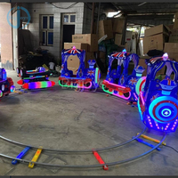 Attraction Nouveau Enfants Petit Train Électrique Équipement Funfair Park Ride Mini Chemin De Fer Piste De Train Enfants Manèges