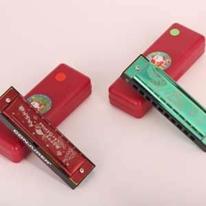 Cadeau de Noël 10 trous Blues Harmonica <span class=keywords><strong>Set</strong></span> Holiday Gift Mouth Organ Harmonica - Product Image 5
