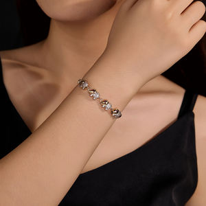 سوار يد نسائي على شكل فيل من الزركون من Aivenchy، 17 سم، تصميم مخصص، سوار تنس ذهبي بحلقات من الزركون 3 مم 18 سم - Product Image 6