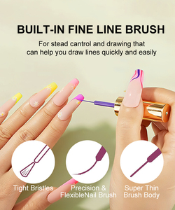 Nuova venuta Nail Art Liner Paint Gel OEM Factory UV/LED Curing 24 Color Line Gel Nail Polish - Product Image 6