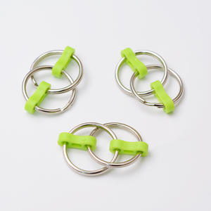 Mainan Rantai Sepeda Flippy Roller untuk Menghilangkan Stres Grosir 30Mm Spinner Tangan Logam Berwarna-warni Gantungan Kunci Fidget Mainan Promosi - Product Image 3