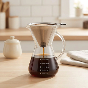 เครื่องชงกาแฟแบบกรอง Bean Envy ความจุ 5 ถ้วย ทำจากแก้วบอโรซิลิเกตและสแตนเลสสตีล - Product Image 3