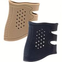Manchon de poignée universel en caoutchouc pour accessoires de chasse, housse de poignée perforée respirante antidérapante, gants antidérapants en caoutchouc