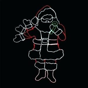 Luz Led con motivo navideño de Papá Noel trineo de acrílico para exteriores - Product Image 3