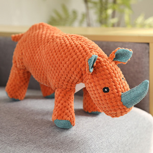 Jouet pour animaux de compagnie transfrontalier très demandé, résistant aux morsures, sonore, pour le nettoyage des dents, en peluche avec nœud en corde, design lézard, vente en gros - Product Image 5