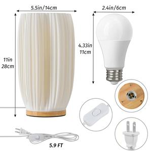 Lampe de table en PLA imprimée en 3D RGB avec télécommande, alimentation AC/DC, culot d'ampoule E14 - Product Image 5