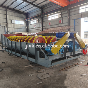 砂と砂利の泥分離に便利なポリウレタン耐摩耗性の二重螺旋砂洗浄機 - Product Image 2