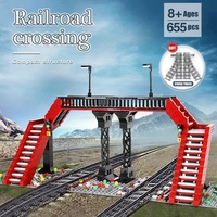 Mould King 12003CX technologie ferroviaire de haute technologie, blocs de Construction de voitures de Train étendu, blocs de Construction de voitures de Train, blocs de jouets de Construction