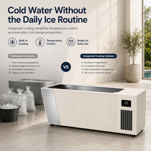 Bain froid de bien-être en acier inoxydable avec système de refroidissement intégré pour usage commercial - Product Image 2