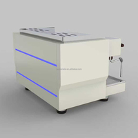 Máquina de Espresso Zilong de Acero Inoxidable, 9 Bares, Bomba Rotativa Comercial, para Cafetería