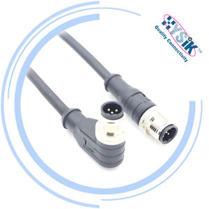 Пользовательские Profibus B кодирование M12 кабель 5 контактов водонепроницаемый AWG22 экранированный разъем переформованный кабель - Product Image 5