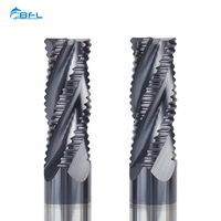 BFL Carburo de tungsteno 4 flautas Desbaste End Mill Fresadora Herramientas