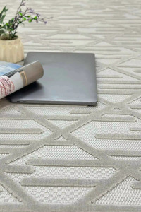 Tapis Bohème Lavable OEM, Motif Géométrique Moderne en Relief, Antidérapant, pour Salon, Chambre, Décoration Intérieure - Product Image 3