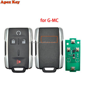 Clé de voiture intelligente à distance argentée 315/433MHZ pour Chevrolet Colorado Silverado Tahoe Suburban GMC Canyon Sierra Yukon 2014-2019 - Product Image 1